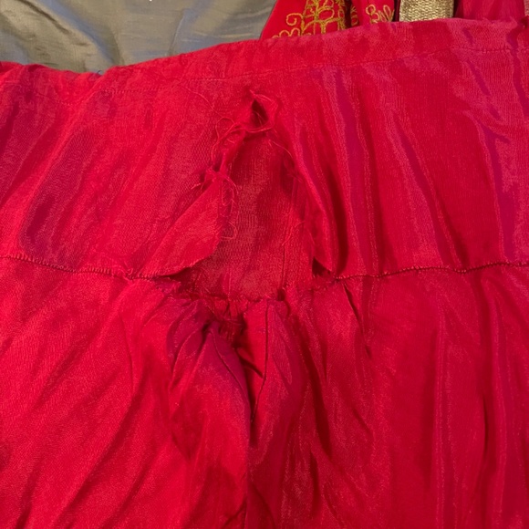 Red churidaar kurta - Picture 4 of 5